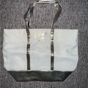 VS Cream/white and a silver sequins tote bag NEW
